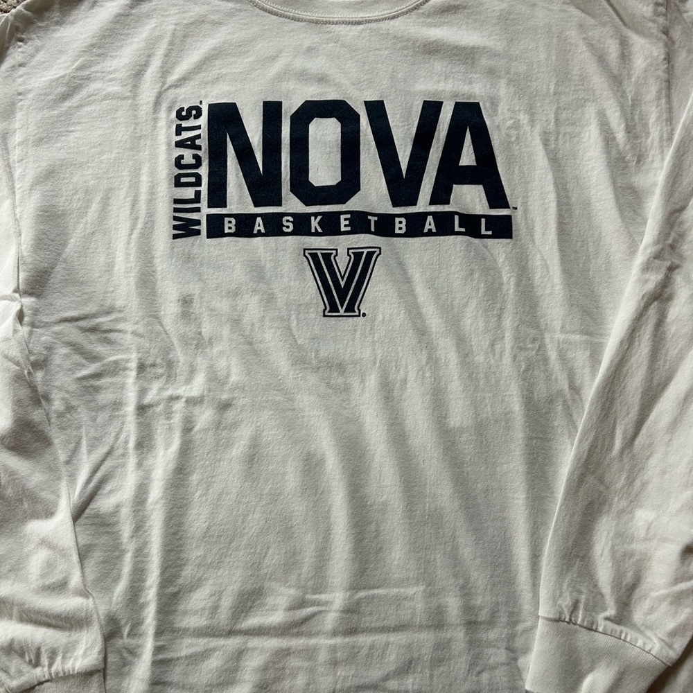 Villanova Basketball  Long Sleeve Tee - White